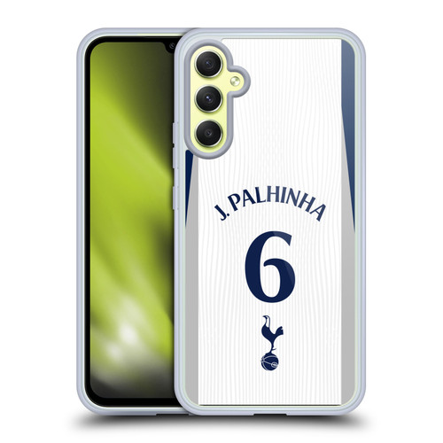 Tottenham Hotspur F.C. 2025/26 Players Home Kit 2nd Group João Palhinha Soft Gel Case for Samsung Galaxy A34 5G
