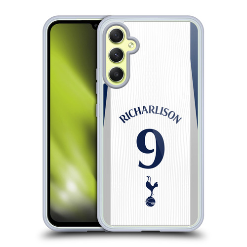 Tottenham Hotspur F.C. 2025/26 Players Home Kit 2nd Group Richarlison Soft Gel Case for Samsung Galaxy A34 5G