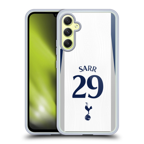 Tottenham Hotspur F.C. 2025/26 Players Home Kit 2nd Group Pape Matar Sarr Soft Gel Case for Samsung Galaxy A34 5G