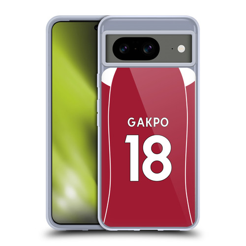 Liverpool Football Club 2025/26 Players Home Kit 2nd Group Cody Gakpo Soft Gel Case for Google Pixel 8 Liverpool Football Club 2025/26 Players Home Kit 2nd Group Cody Gakpo Soft Gel Case for Google Pixel 8