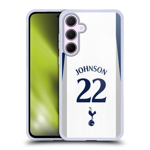 Tottenham Hotspur F.C. 2025/26 Players Home Kit 2nd Group Brennan Johnson Soft Gel Case for Samsung Galaxy A35 5G