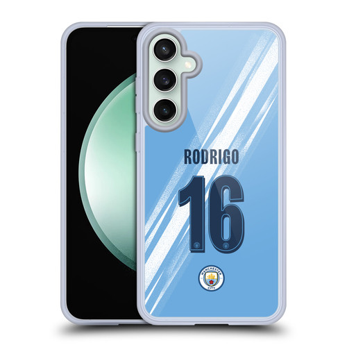 Manchester City Man City FC 2025/26 Players Home Kit 2nd Group Rodrigo Soft Gel Case for Samsung Galaxy S23 FE 5G