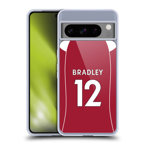 Liverpool Football Club 2025/26 Players Home Kit 2nd Group Conor Bradley Soft Gel Case for Google Pixel 8 Pro