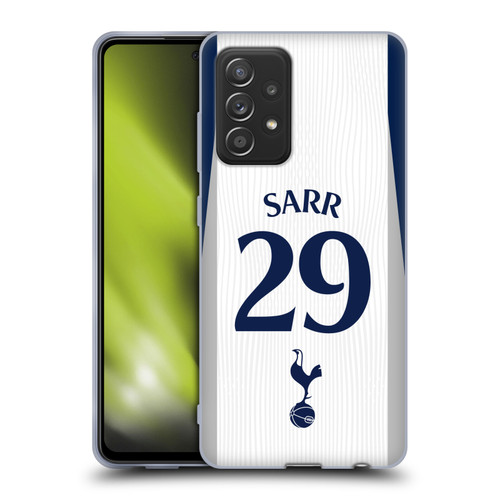 Tottenham Hotspur F.C. 2025/26 Players Home Kit 2nd Group Pape Matar Sarr Soft Gel Case for Samsung Galaxy A52 / A52s / 5G (2021)