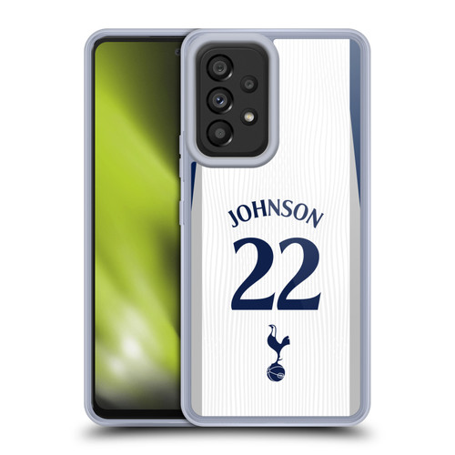 Tottenham Hotspur F.C. 2025/26 Players Home Kit 2nd Group Brennan Johnson Soft Gel Case for Samsung Galaxy A53 5G (2022)