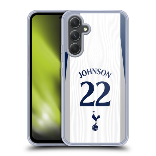 Tottenham Hotspur F.C. 2025/26 Players Home Kit 2nd Group Brennan Johnson Soft Gel Case for Samsung Galaxy A54 5G