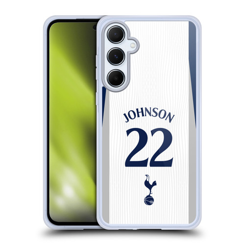 Tottenham Hotspur F.C. 2025/26 Players Home Kit 2nd Group Brennan Johnson Soft Gel Case for Samsung Galaxy A55 5G