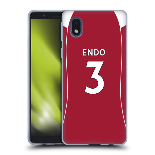 Liverpool Football Club 2025/26 Players Home Kit 2nd Group Wataru Endō Soft Gel Case for Samsung Galaxy A01 Core (2020) Liverpool Football Club 2025/26 Players Home Kit 2nd Group Wataru Endō Soft Gel Case for Samsung Galaxy A01 Core (2020)