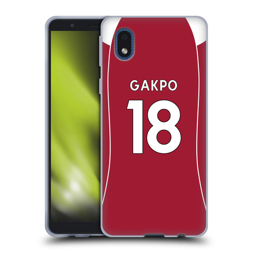 Liverpool Football Club 2025/26 Players Home Kit 2nd Group Cody Gakpo Soft Gel Case for Samsung Galaxy A01 Core (2020) Liverpool Football Club 2025/26 Players Home Kit 2nd Group Cody Gakpo Soft Gel Case for Samsung Galaxy A01 Core (2020)