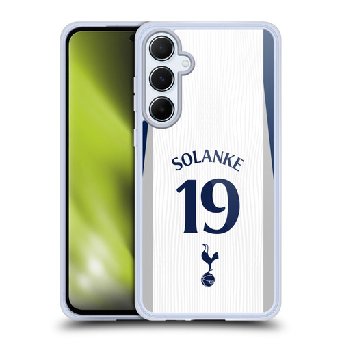 Tottenham Hotspur F.C. 2025/26 Players Home Kit 2nd Group Dominic Solanke Soft Gel Case for Samsung Galaxy A55 5G