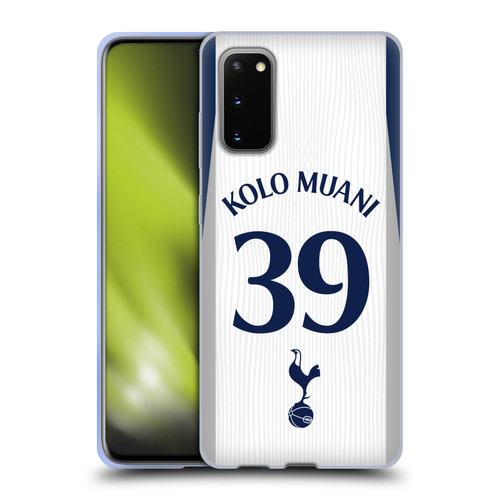 Tottenham Hotspur F.C. 2025/26 Players Home Kit 2nd Group Randal Kolo Muani Soft Gel Case for Samsung Galaxy S20 / S20 5G