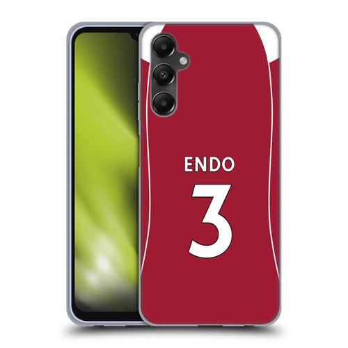 Liverpool Football Club 2025/26 Players Home Kit 2nd Group Wataru Endō Soft Gel Case for Samsung Galaxy A05s