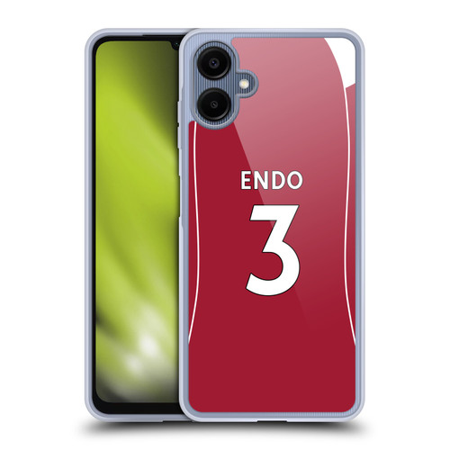 Liverpool Football Club 2025/26 Players Home Kit 2nd Group Wataru Endō Soft Gel Case for Samsung Galaxy A06 4G