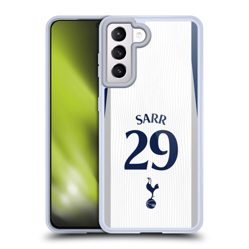 Tottenham Hotspur F.C. 2025/26 Players Home Kit 2nd Group Pape Matar Sarr Soft Gel Case for Samsung Galaxy S21 5G