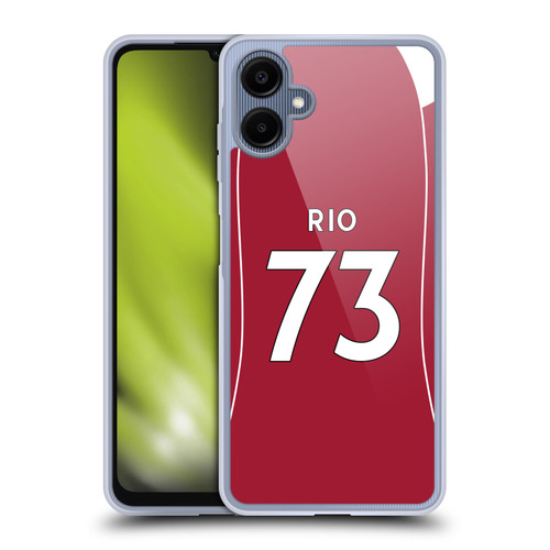 Liverpool Football Club 2025/26 Players Home Kit 2nd Group Rio Ngumoha Soft Gel Case for Samsung Galaxy A06 4G
