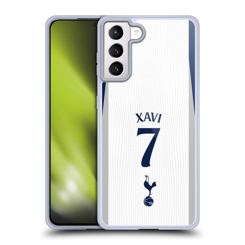 Tottenham Hotspur F.C. 2025/26 Players Home Kit 2nd Group Xavi Simons Soft Gel Case for Samsung Galaxy S21+ 5G