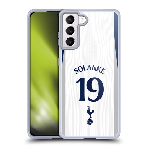 Tottenham Hotspur F.C. 2025/26 Players Home Kit 2nd Group Dominic Solanke Soft Gel Case for Samsung Galaxy S21+ 5G