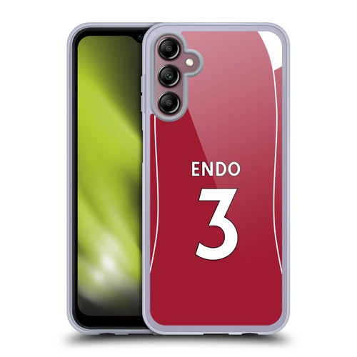 Liverpool Football Club 2025/26 Players Home Kit 2nd Group Wataru Endō Soft Gel Case for Samsung Galaxy A14 5G