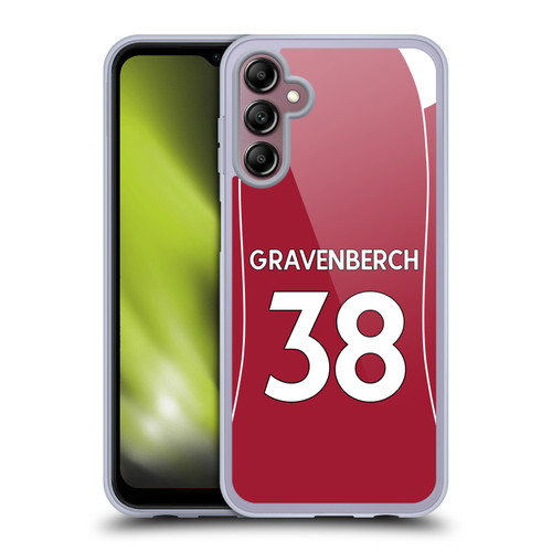 Liverpool Football Club 2025/26 Players Home Kit 2nd Group Giovanni Leoni Soft Gel Case for Samsung Galaxy A14 5G