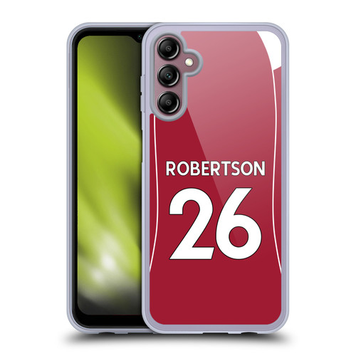 Liverpool Football Club 2025/26 Players Home Kit 2nd Group Andy Robertson Soft Gel Case for Samsung Galaxy A14 5G