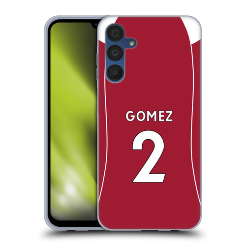 Liverpool Football Club 2025/26 Players Home Kit 2nd Group Joe Gomez Soft Gel Case for Samsung Galaxy A15