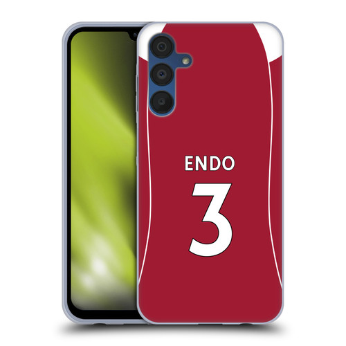 Liverpool Football Club 2025/26 Players Home Kit 2nd Group Ryan Gravenberch Soft Gel Case for Samsung Galaxy A15