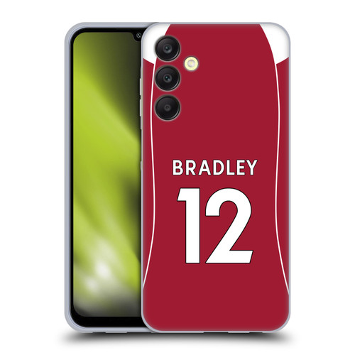 Liverpool Football Club 2025/26 Players Home Kit 2nd Group Conor Bradley Soft Gel Case for Samsung Galaxy A25 5G