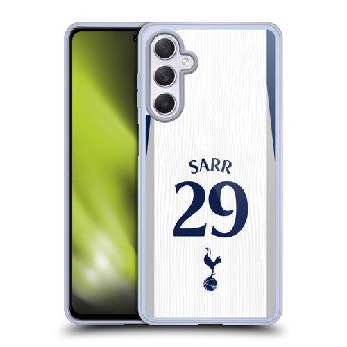 Tottenham Hotspur F.C. 2025/26 Players Home Kit 2nd Group Pape Matar Sarr Soft Gel Case for Samsung Galaxy M54 5G