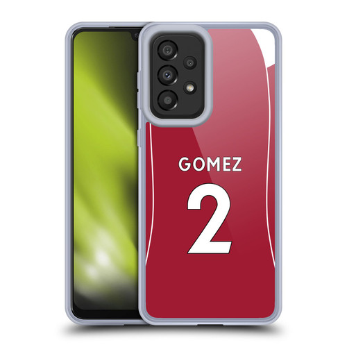 Liverpool Football Club 2025/26 Players Home Kit 2nd Group Joe Gomez Soft Gel Case for Samsung Galaxy A33 5G (2022) Liverpool Football Club 2025/26 Players Home Kit 2nd Group Joe Gomez Soft Gel Case for Samsung Galaxy A33 5G (2022)