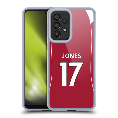 Liverpool Football Club 2025/26 Players Home Kit 2nd Group Curtis Jones Soft Gel Case for Samsung Galaxy A33 5G (2022) Liverpool Football Club 2025/26 Players Home Kit 2nd Group Curtis Jones Soft Gel Case for Samsung Galaxy A33 5G (2022)