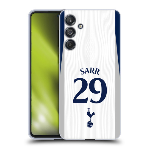 Tottenham Hotspur F.C. 2025/26 Players Home Kit 2nd Group Pape Matar Sarr Soft Gel Case for Samsung Galaxy M55 5G