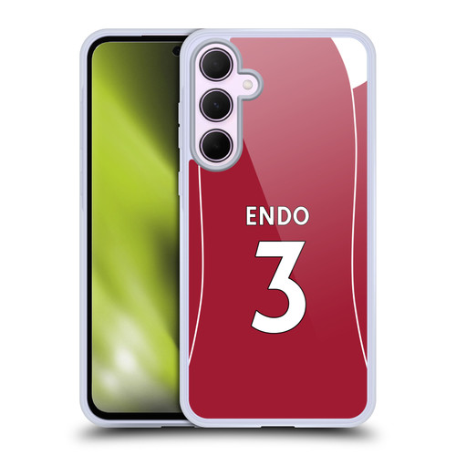Liverpool Football Club 2025/26 Players Home Kit 2nd Group Wataru Endō Soft Gel Case for Samsung Galaxy A35 5G