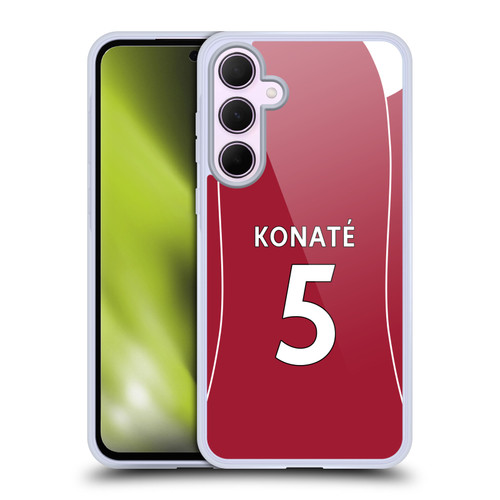 Liverpool Football Club 2025/26 Players Home Kit 2nd Group Ibrahima Konaté Soft Gel Case for Samsung Galaxy A35 5G