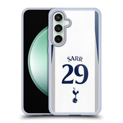 Tottenham Hotspur F.C. 2025/26 Players Home Kit 2nd Group Pape Matar Sarr Soft Gel Case for Samsung Galaxy S23 FE 5G