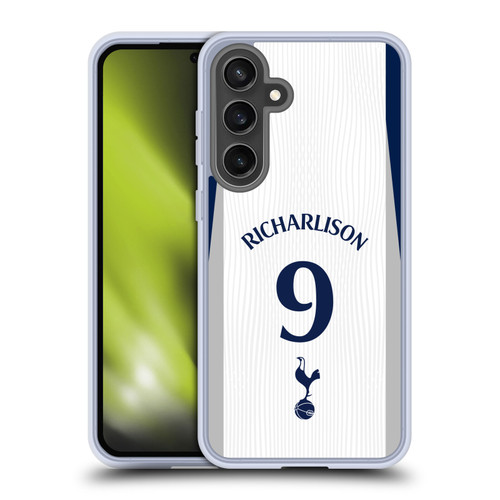 Tottenham Hotspur F.C. 2025/26 Players Home Kit 2nd Group Richarlison Soft Gel Case for Samsung Galaxy S24 FE