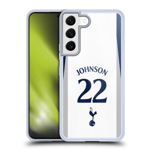 Tottenham Hotspur F.C. 2025/26 Players Home Kit 2nd Group Brennan Johnson Soft Gel Case for Samsung Galaxy S22 5G