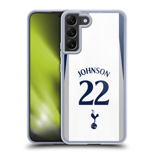 Tottenham Hotspur F.C. 2025/26 Players Home Kit 2nd Group Brennan Johnson Soft Gel Case for Samsung Galaxy S22+ 5G