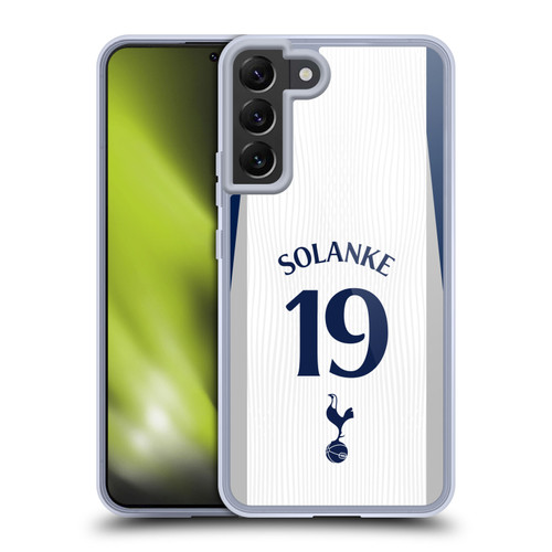 Tottenham Hotspur F.C. 2025/26 Players Home Kit 2nd Group Dominic Solanke Soft Gel Case for Samsung Galaxy S22+ 5G