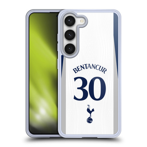 Tottenham Hotspur F.C. 2025/26 Players Home Kit 2nd Group Rodrigo Bentancur Soft Gel Case for Samsung Galaxy S23 5G