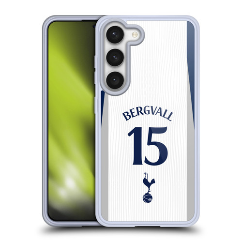 Tottenham Hotspur F.C. 2025/26 Players Home Kit 2nd Group Lucas Bergvall Soft Gel Case for Samsung Galaxy S23 5G
