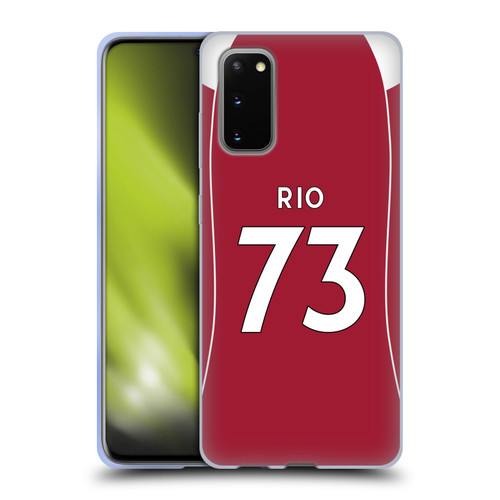 Liverpool Football Club 2025/26 Players Home Kit 2nd Group Rio Ngumoha Soft Gel Case for Samsung Galaxy S20 / S20 5G