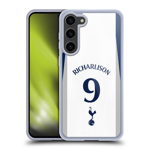 Tottenham Hotspur F.C. 2025/26 Players Home Kit 2nd Group Richarlison Soft Gel Case for Samsung Galaxy S23+ 5G