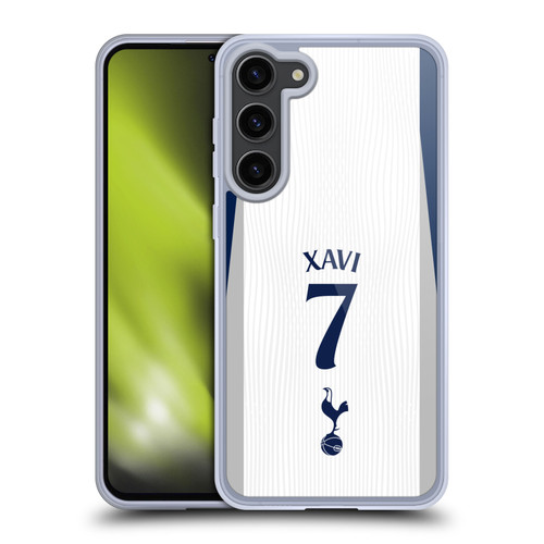 Tottenham Hotspur F.C. 2025/26 Players Home Kit 2nd Group Xavi Simons Soft Gel Case for Samsung Galaxy S23+ 5G
