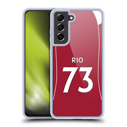 Liverpool Football Club 2025/26 Players Home Kit 2nd Group Rio Ngumoha Soft Gel Case for Samsung Galaxy S21 FE 5G