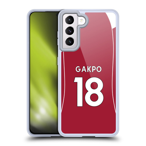 Liverpool Football Club 2025/26 Players Home Kit 2nd Group Cody Gakpo Soft Gel Case for Samsung Galaxy S21 5G Liverpool Football Club 2025/26 Players Home Kit 2nd Group Cody Gakpo Soft Gel Case for Samsung Galaxy S21 5G
