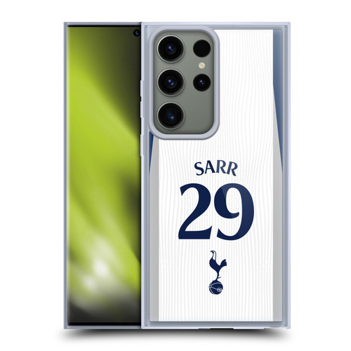 Tottenham Hotspur F.C. 2025/26 Players Home Kit 2nd Group Pape Matar Sarr Soft Gel Case for Samsung Galaxy S23 Ultra 5G