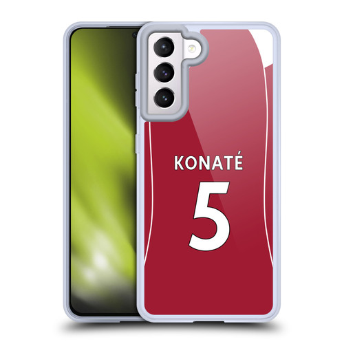 Liverpool Football Club 2025/26 Players Home Kit 2nd Group Ibrahima Konaté Soft Gel Case for Samsung Galaxy S21 5G