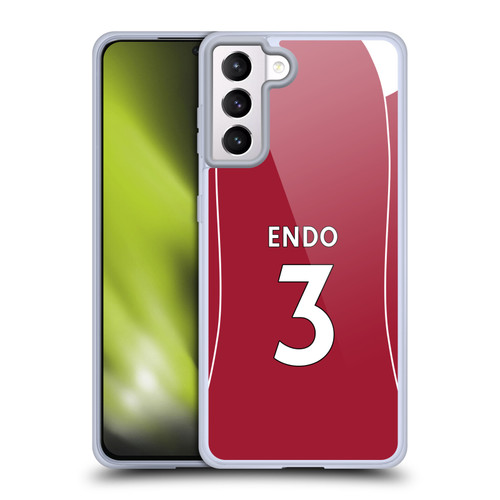 Liverpool Football Club 2025/26 Players Home Kit 2nd Group Wataru Endō Soft Gel Case for Samsung Galaxy S21+ 5G Liverpool Football Club 2025/26 Players Home Kit 2nd Group Wataru Endō Soft Gel Case for Samsung Galaxy S21+ 5G
