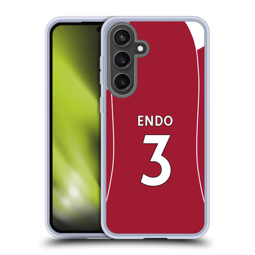 Liverpool Football Club 2025/26 Players Home Kit 2nd Group Ryan Gravenberch Soft Gel Case for Samsung Galaxy S24 FE