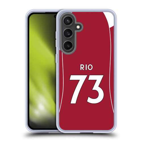 Liverpool Football Club 2025/26 Players Home Kit 2nd Group Rio Ngumoha Soft Gel Case for Samsung Galaxy S24 FE
